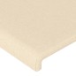 Cabeceira de cama 2 pcs tecido 90x5x78/88 cm creme