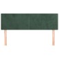 Cabeceira de cama 2 pcs veludo 72x5x78/88 cm verde-escuro