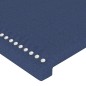 Cabeceira de cama 2 pcs tecido 80x5x78/88 cm azul