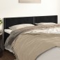 Cabeceira de cama 2 pcs veludo 100x5x78/88 cm preto