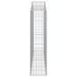 Cestos gabião arqueados 5pcs 200x30x120/140cm ferro galvanizado