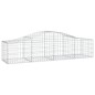 Cestos gabião arqueados 10pcs 200x50x40/60 cm ferro galvanizado