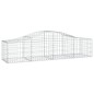 Cestos gabião arqueados 18pcs 200x50x40/60 cm ferro galvanizado