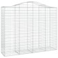 Cestos gabião arqueados 3pcs 200x50x160/180cm ferro galvanizado