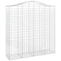 Cestos gabião arqueados 3pcs 200x50x200/220cm ferro galvanizado