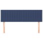 Cabeceira de cama 2 pcs tecido 72x5x78/88 cm azul