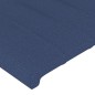 Cabeceira de cama 2 pcs tecido 72x5x78/88 cm azul