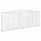 Cestos gabião arqueados 15 pcs 400x30x140/160 ferro galvanizado