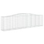 Cestos gabião arqueados 4pcs 400x50x100/120cm ferro galvanizado