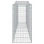 Cestos gabião arqueados 10 pcs 400x50x100/120 ferro galvanizado