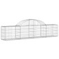 Cestos gabião arqueados 12pcs 200x30x40/60 cm ferro galvanizado