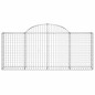 Cestos gabião arqueados 20pcs 200x30x80/100cm ferro galvanizado