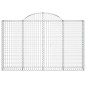 Cestos gabião arqueados 20 pcs 200x30x120/140 ferro galvanizado