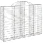 Cestos gabião arqueados 9pcs 200x30x140/160cm ferro galvanizado