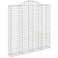 Cestos gabião arqueados 3pcs 200x30x200/220cm ferro galvanizado