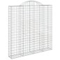 Cestos gabião arqueados 8pcs 200x30x200/220cm ferro galvanizado