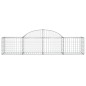 Cestos gabião arqueados 13pcs 200x50x40/60 cm ferro galvanizado