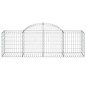 Cestos gabião arqueados 25pcs 200x50x60/80 cm ferro galvanizado