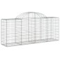 Cestos gabião arqueados 10pcs 200x50x80/100cm ferro galvanizado