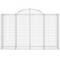 Cestos gabião arqueados 6pcs 200x50x120/140cm ferro galvanizado