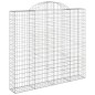 Cestos gabião arqueados 6pcs 200x50x180/200cm ferro galvanizado