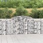 Cestos gabião arqueados 12pcs 300x30x100/120 ferro galvanizado