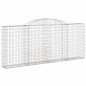 Cestos gabião arqueados 7pcs 300x30x120/140cm ferro galvanizado