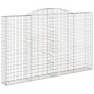 Cestos gabião arqueados 8pcs 300x30x180/200cm ferro galvanizado