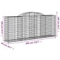 Cestos gabião arqueados 13pcs 300x50x120/140 ferro galvanizado