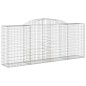 Cestos gabião arqueados 17pcs 300x50x120/140 ferro galvanizado