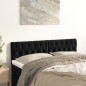 Cabeceira de cama 2 pcs veludo 72x7x78/88 cm preto