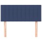 Cabeceira de cama tecido 100x5x78/88 cm azul