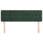 Cabeceira de cama 2 pcs veludo 80x7x78/88 cm verde-escuro