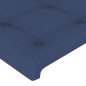 Cabeceira de cama tecido 80x5x78/88 cm azul