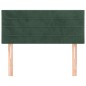 Cabeceira de cama veludo 80x5x78/88 cm verde-escuro