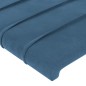 Cabeceira de cama 2 pcs veludo 80x5x78/88 cm azul-escuro