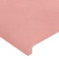 Cabeceira de cama 2 pcs veludo 90x5x78/88 cm rosa