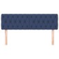 Cabeceira de cama 2 pcs tecido 72x7x78/88 cm azul