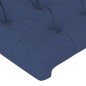 Cabeceira de cama 2 pcs tecido 72x7x78/88 cm azul