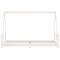 Estrutura de cama infantil 80x200 cm pinho maciço branco