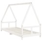 Estrutura de cama infantil 80x200 cm pinho maciço branco