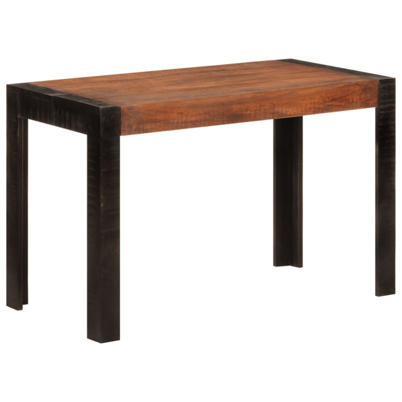 Mesa de jantar 120x60x76 cm mangueira maciça castanho-mel-Mesas de cozinha e de sala de jantar-Home Retail