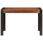 Mesa de jantar 120x60x76 cm mangueira maciça castanho-mel