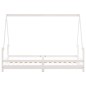 Estrutura de cama infantil 90x190 cm pinho maciço branco