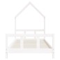 Estrutura de cama infantil 90x200 cm pinho maciço branco