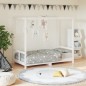 Estrutura de cama infantil 80x160 cm pinho maciço branco