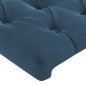 Cabeceira de cama 2 pcs veludo 72x7x78/88 cm azul-escuro