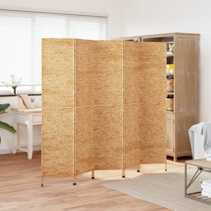 Biombo de 5 painéis 205x180 cm jacinto de água-Biombos-Home Retail