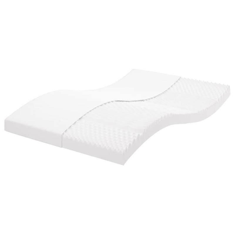 Colchão de espuma 140x190 cm 7 zonas dureza 20 ILD branco-Colchões-Home Retail