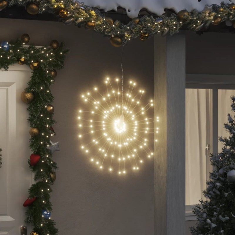 Iluminação estrelar p/ Natal 140 luzes LED 17 cm branco quente-Luzes de Natal-Home Retail